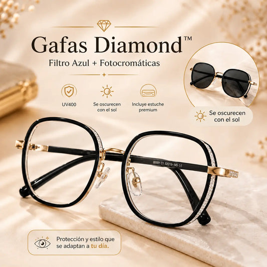 Diamond Glasses™ Fotocromáticas☀️ UV400 Anti Luz Azul
