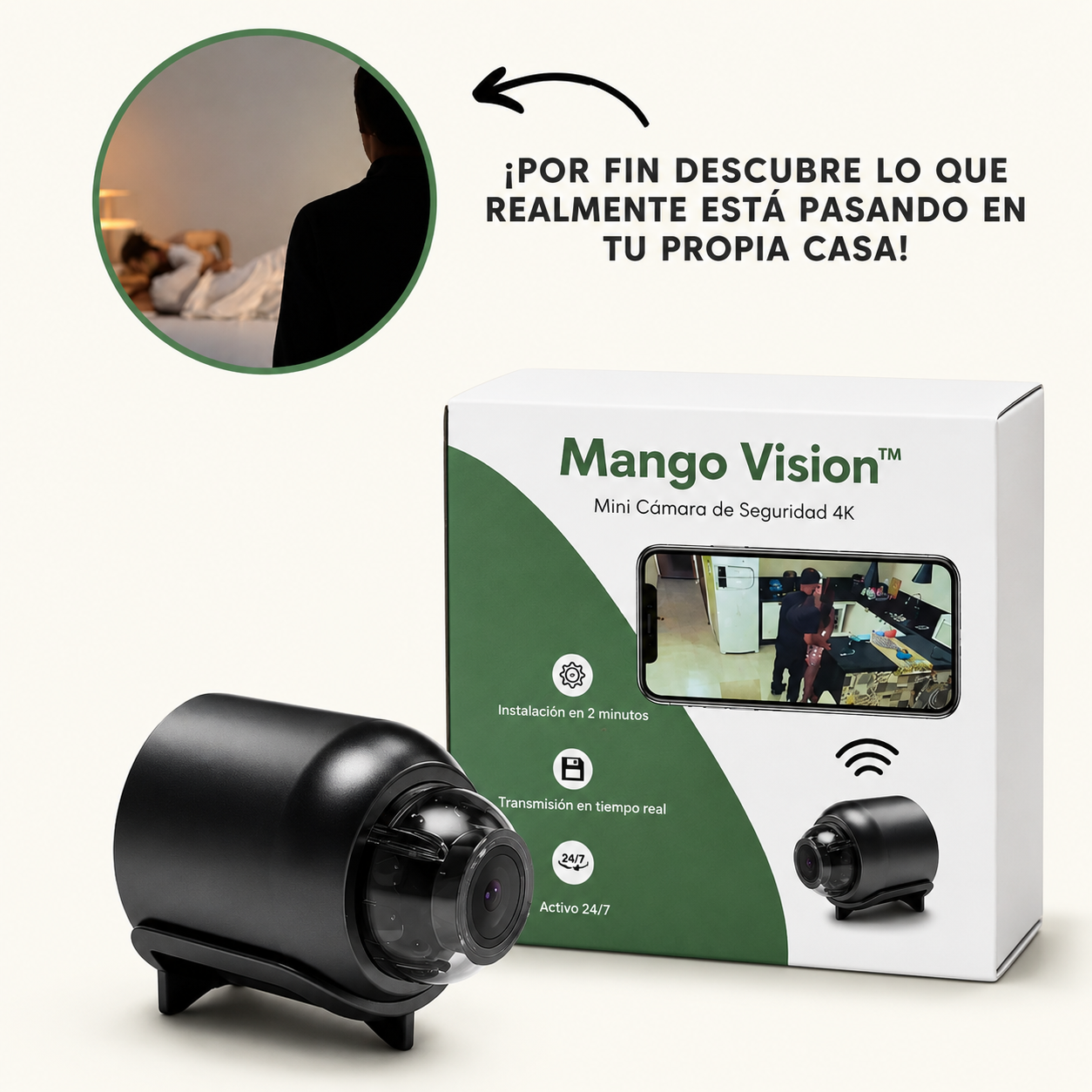 NanoVision Cam HD 1080P - Mini Cámara de Seguridad